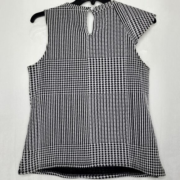Anthropologie Dolan Left Coast Callan Ruffled Houndstooth Top Size Medium - Picture 11 of 11